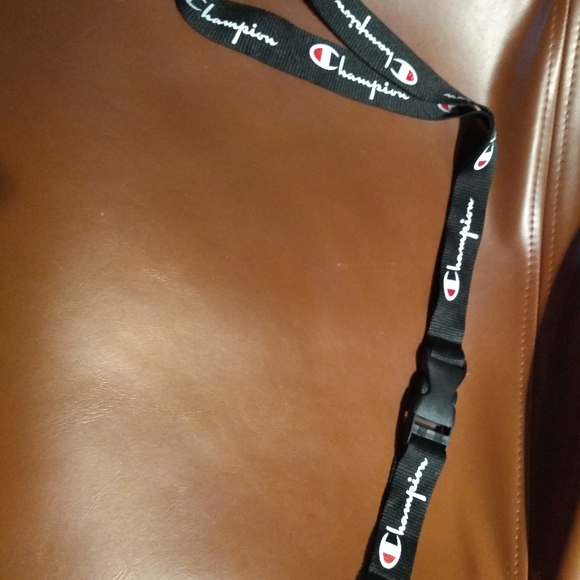 Champion keychain/lanyard keychain ID Holder black/white - Picture 3 of 5